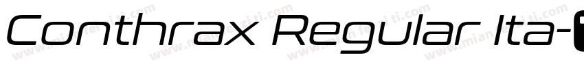 Conthrax Regular Ita字体转换